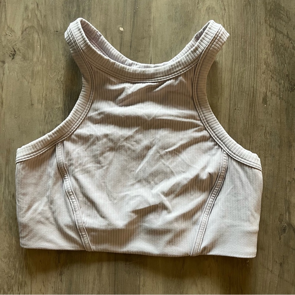 Lululemon Ribbed Nulu High-Neck Yoga Bra Size 8